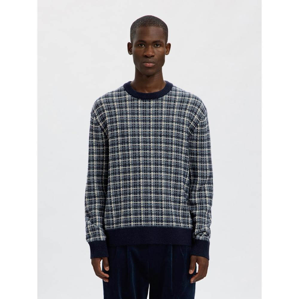 Selected Mikolas Relaxed Neck Knit Jumper
